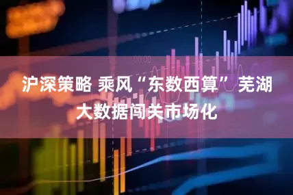 沪深策略 乘风“东数西算” 芜湖大数据闯关市场化